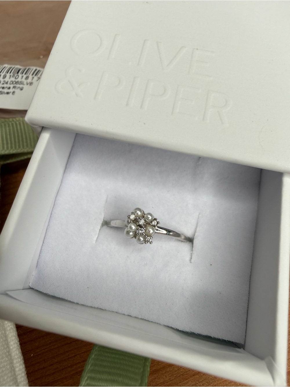 🇨🇦 Olive and Piper - Lorena Ring silver size 6